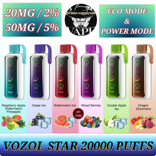 Best Vozol Star 20000 Puffs Disposable Vape in Dubai UAE- 24ml