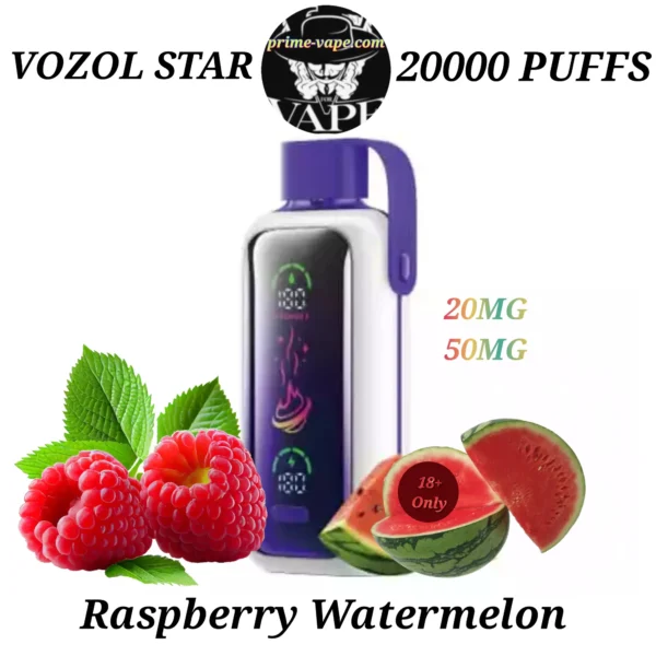 VOZOL Star Raspberry Watermelon 20000 Puffs Disposable Vape