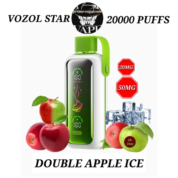 VOZOL Star Double Apple Ice 20000 Puffs Disposable 20/50MG