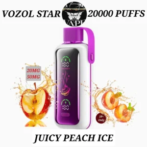 VOZOL Star Juicy Peach Ice 20000 Puffs Disposable 20MG 50MG