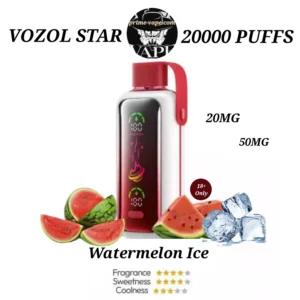 VOZOL Star Watermelon Ice 20000 Puffs Disposable Vape - Dubai