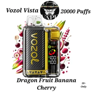 VOZOL Vista Dragon Fruit Banana Cherry 20000 Puffs Dispo Vape