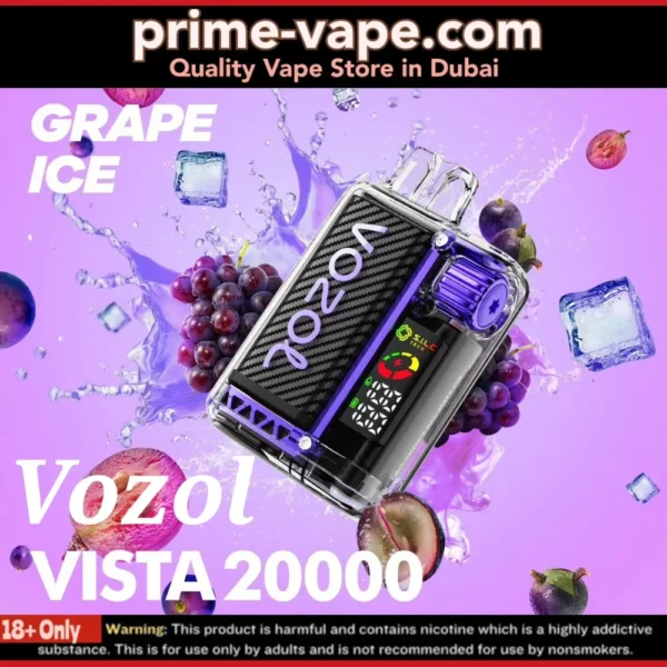 VOZOL Vista Grape Ice 20000 Puffs Disposable Vape 50mg- Dubai