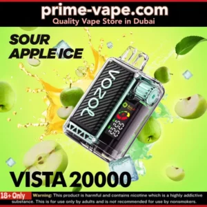 VOZOL Vista Sour Apple Ice 20000 Puffs Disposable Vape- Dubai