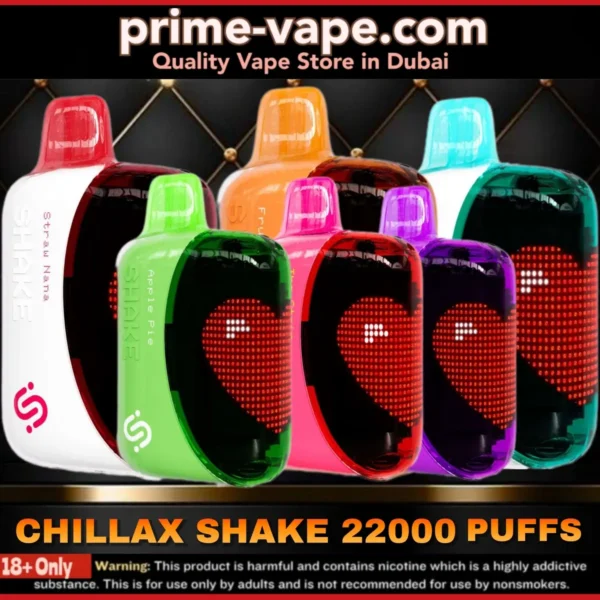 Chillax Shake 22000 Puffs Disposable Vape 50MG in Dubai UAE