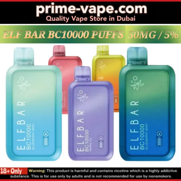 Elf Bar BC10000 Puffs 10k 50MG Disposable Vape in Dubai UAE