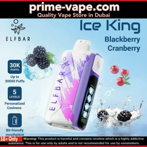 ELF BAR ICE KING 30000 Puffs Disposable Vape 30k Dubai UAE