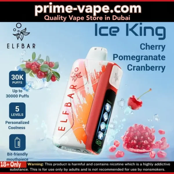 ELF BAR ICE KING 30000 Puffs Disposable Vape 30k Dubai UAE