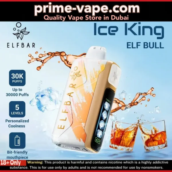 ELF BAR ICE KING 30000 Puffs Disposable Vape 30k Dubai UAE