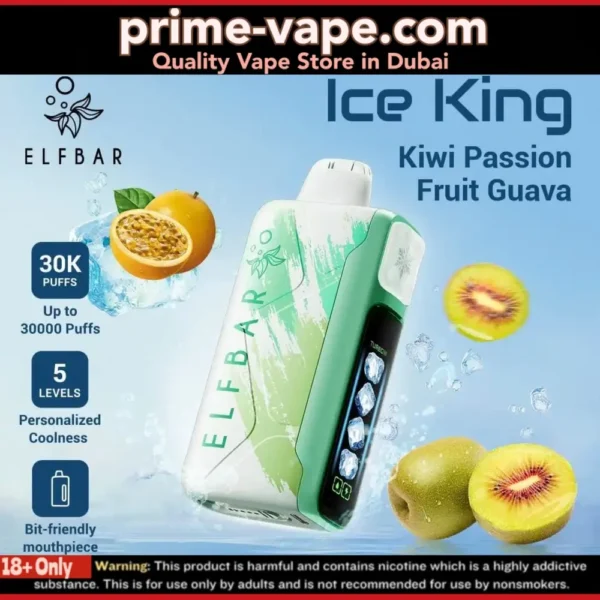 ELF BAR ICE KING 30000 Puffs Disposable Vape 30k Dubai UAE