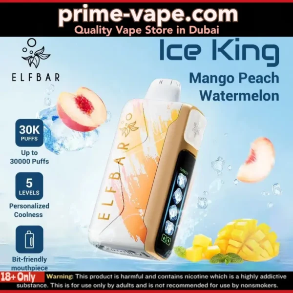 ELF BAR ICE KING 30000 Puffs Disposable Vape 30k Dubai UAE