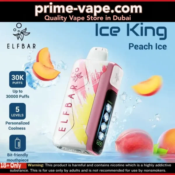 ELF BAR ICE KING 30000 Puffs Disposable Vape 30k Dubai UAE