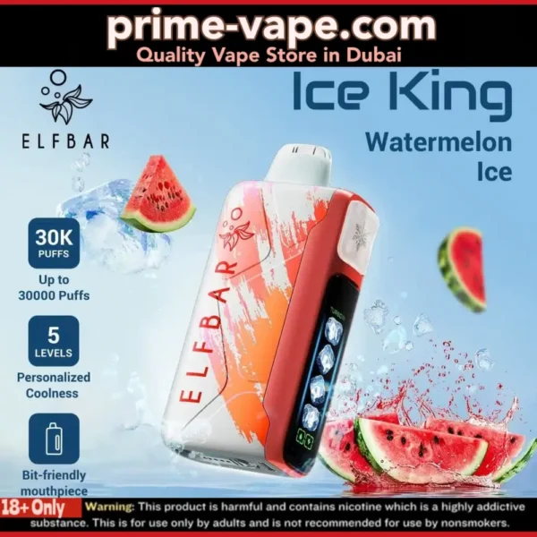 ELF BAR ICE KING 30000 Puffs Disposable Vape 30k Dubai UAE