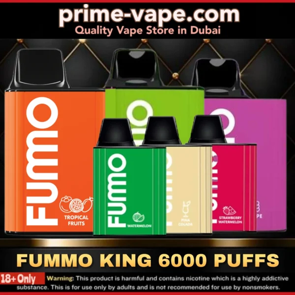 FUMO KING 6000 Puffs Disposable Vape Available in Dubai- UAE