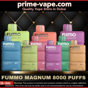 FUMMO MAGNUM 8000 Puffs 20mg Disposable Vape- Dubai UAE