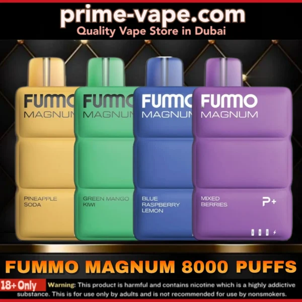 Best Fumo Magnum 8000 Puffs 2% Disposable Vape in Dubai UAE