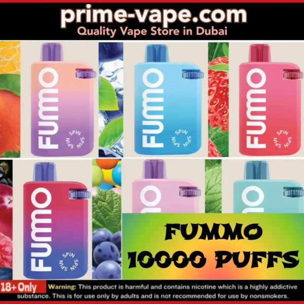 Fumo Spin 10000 Puffs Disposable Vape in Dubai UAE- FUMMO