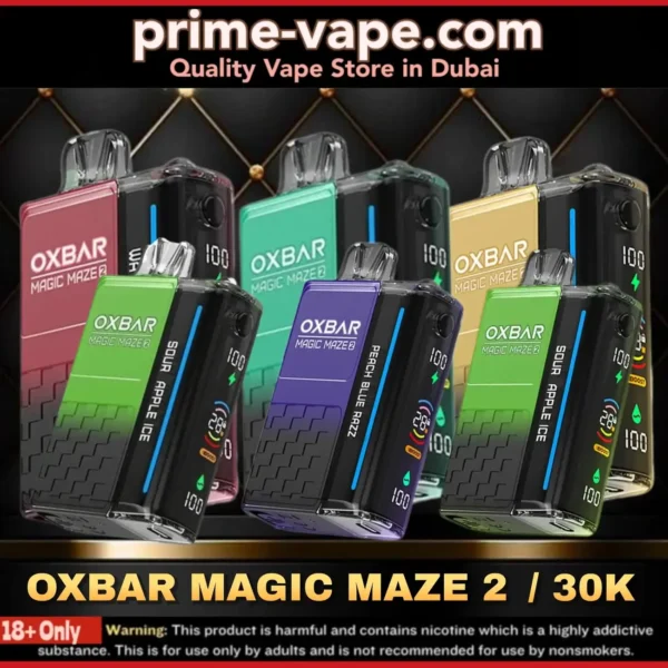 OXBAR MAGIC MAZE 2 30000 Puffs Disposable Vape 50mg Dubai