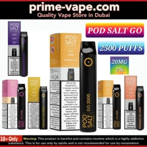 Pod Salt 2500 Puffs Disposable Vape in Dubai UAE | GO 2% 20MG