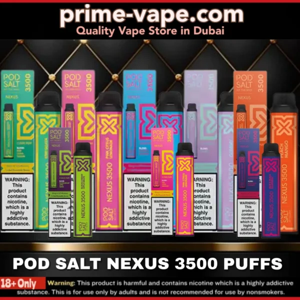 Pod Salt Nexus 3500 Puffs 2% Disposable Vape 20mg Dubai UAE