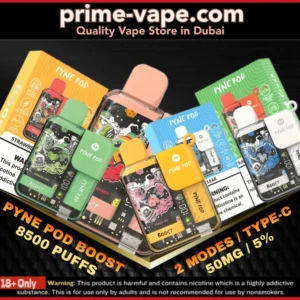 Pyne Pod 8500 Puffs 50mg Boost Disposable Vape - Dubai UAE