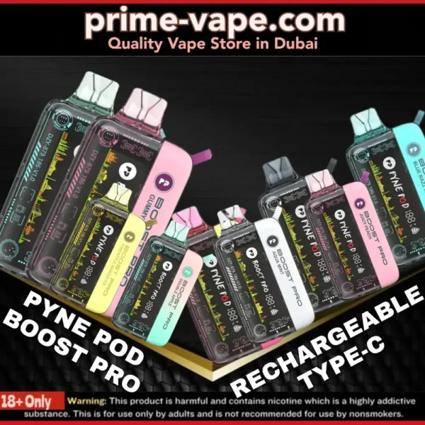 Pyne Pod Boost Pro 20000 Puffs Disposable Vape in Dubai UAE