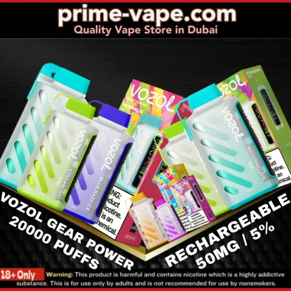 VOZOL Gear Power 20000 Puffs Disposable Vape in Dubai UAE