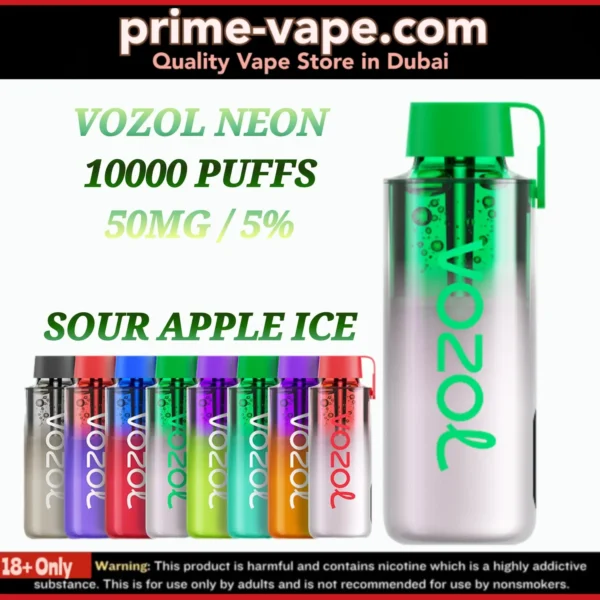 VOZOL NEON 10000 Puffs Disposable Vape 50MG in Dubai UAE