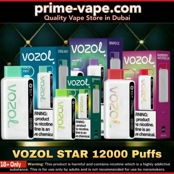 BEST VOZOL Star 12000 Puffs Disposable Vape 23 Flavors- Dubai