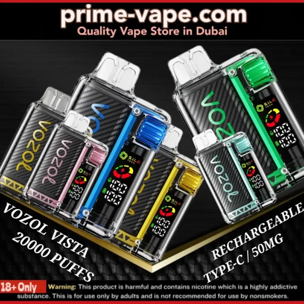 Vozol Vista 20000 Puffs Disposable Vape 50MG in Dubai UAE