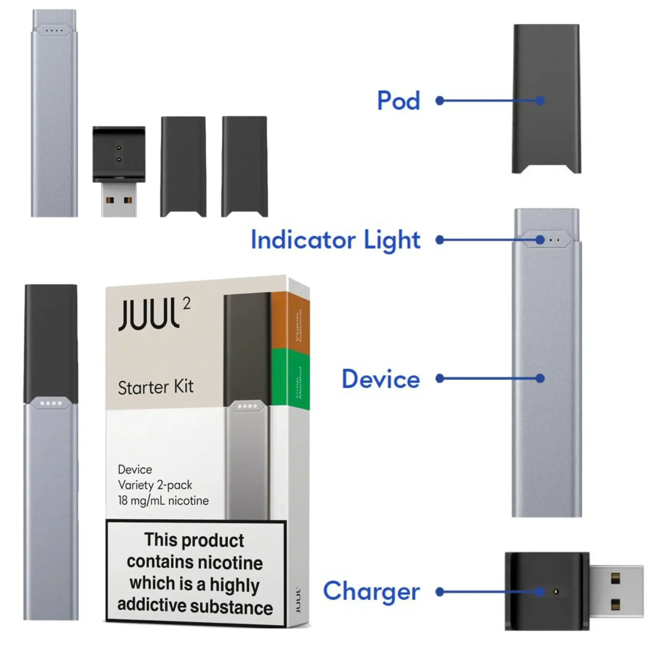 JUUL 2 Device Pod System