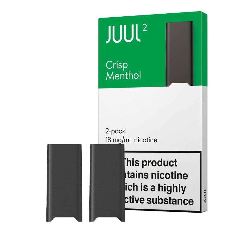 JUUL 2 PODS Authentic Flavor Crisp Menthol