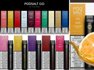 Pod Salt Go 2500 Puffs Orange Ice Flavor Authentic