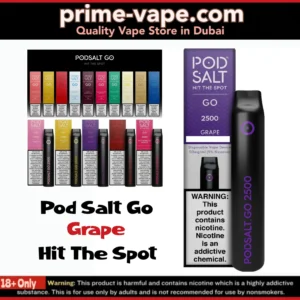 Pod Salt Go Grape 2500 Puffs 2% Disposable Vape - Authentic