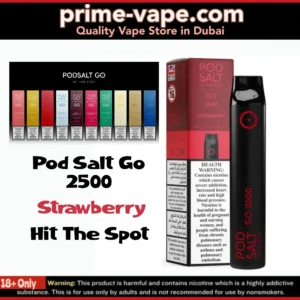 Pod Salt Go Strawberry 2500 Puffs Disposable Vape Dubai UAE