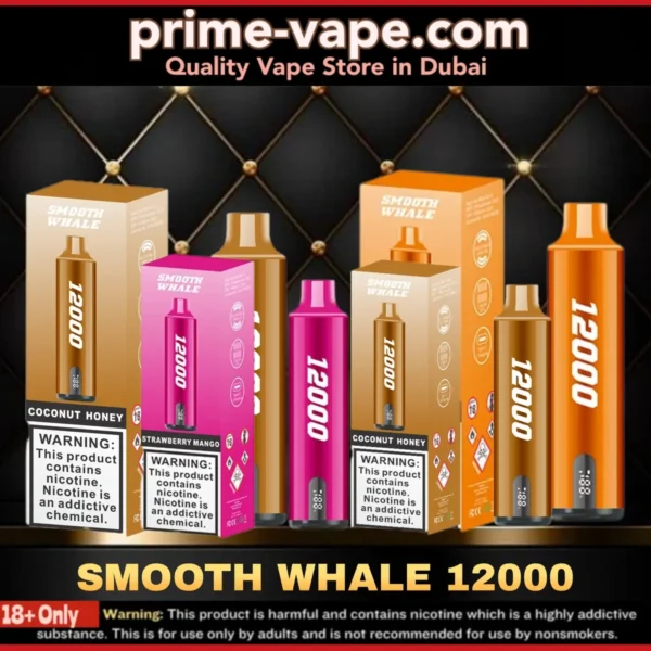 Smooth Whale 12000 Puffs Disposable Vape in Dubai UAE