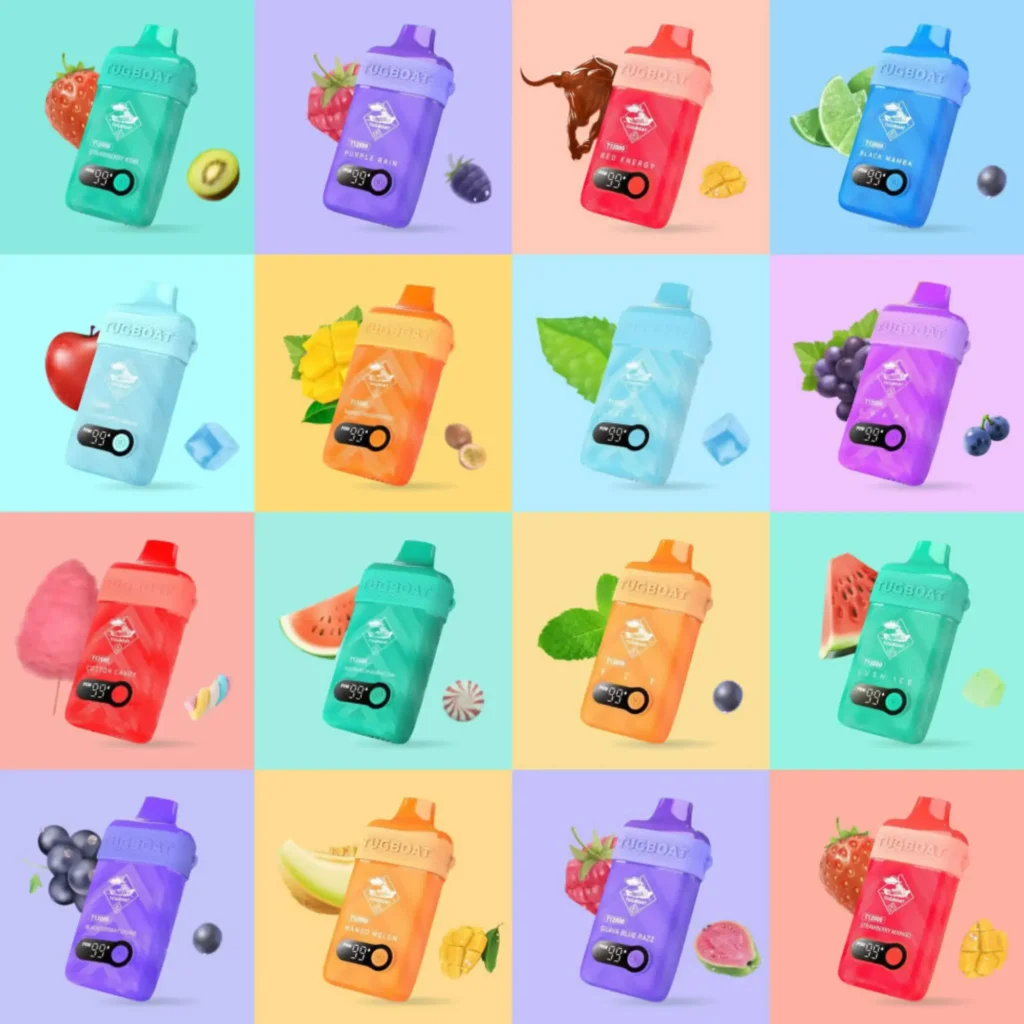 Tugboat T12000 Puffs Disposable Vape Delicious Flavors