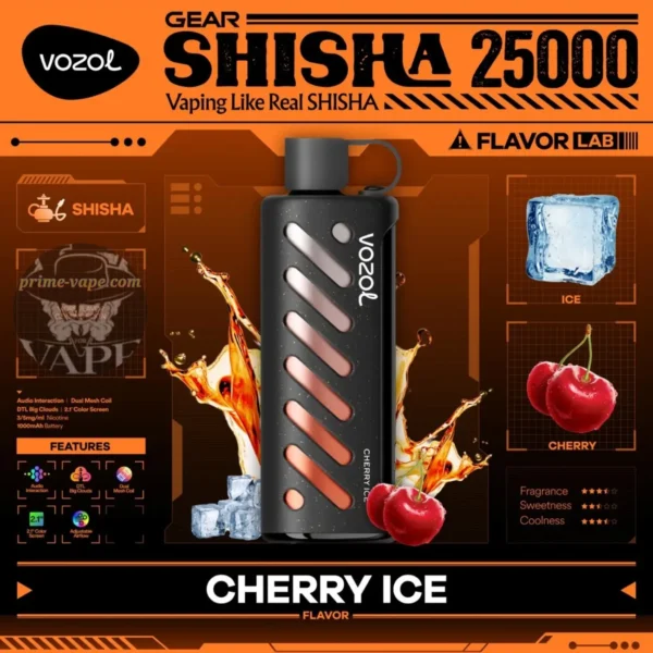 VOZOL Gear Shisha 25000 Puffs 5MG Disposable Vape 25k Dubai