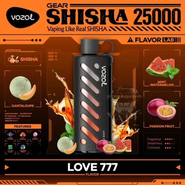 VOZOL Gear Shisha 25000 Puffs 5MG Disposable Vape 25k Dubai