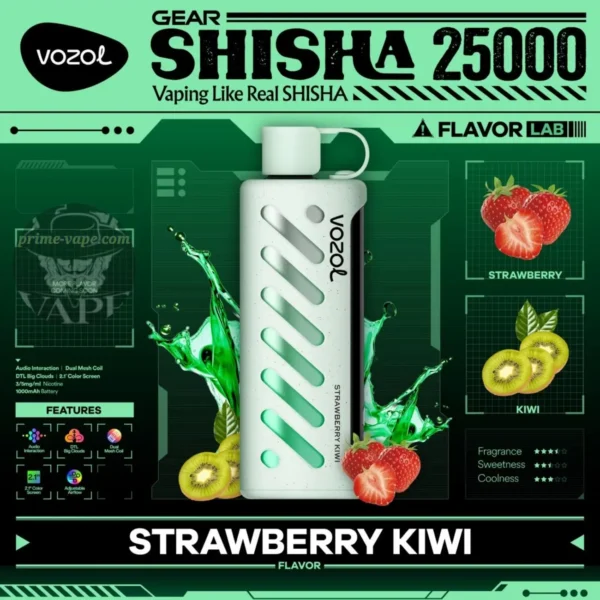 VOZOL Gear Shisha 25000 Puffs 5MG Disposable Vape 25k Dubai