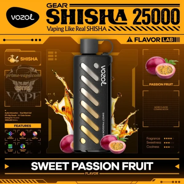 VOZOL Gear Shisha 25000 Puffs 5MG Disposable Vape 25k Dubai