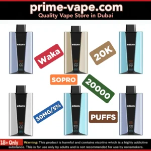 Waka SoPro 20000 Puffs 50MG 20k Disposable Vape 5% Dubai