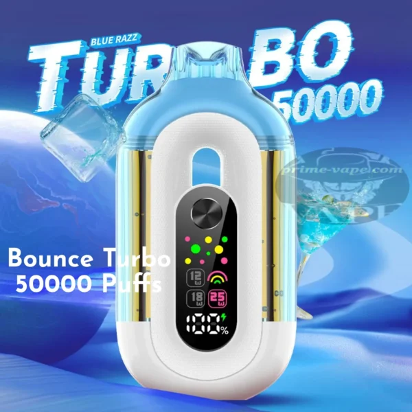 Bounce Turbo 50000 Puffs Blue Razz Disposable Vape in Dubai UAE
