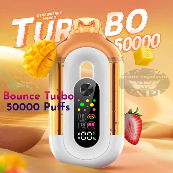 Bounce Turbo 50000 Puffs Strawberry Mango Disposable Vape in Dubai UAE