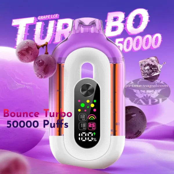 Bounce Turbo 50000 Puffs Grape Ice Disposable Vape in Dubai UAE