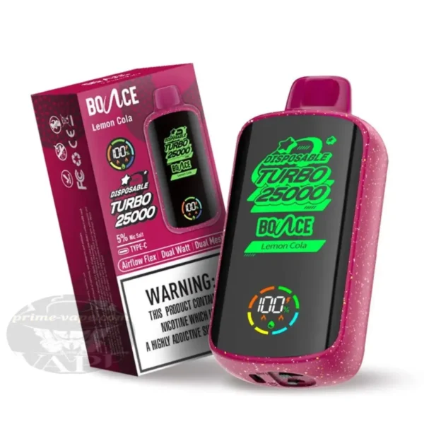 Bounce Turbo 25000 Puffs 50mg Lemon Cola Disposable Pod | Prime-Vape