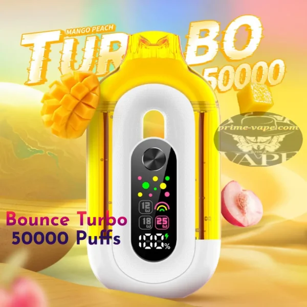 Bounce Turbo 50000 Puffs Mango Peach Disposable Vape in Dubai UAE