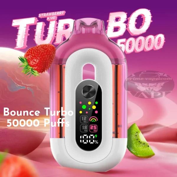 Bounce Turbo 50000 Puffs Strawberry Kiwi Disposable Vape in Dubai UAE