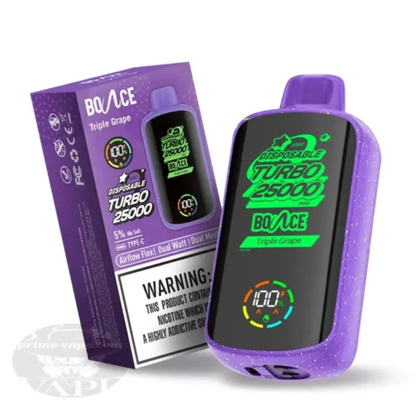 Bounce Turbo 25000 Puffs 50mg Triple Grape Disposable Pod | Prime-Vape