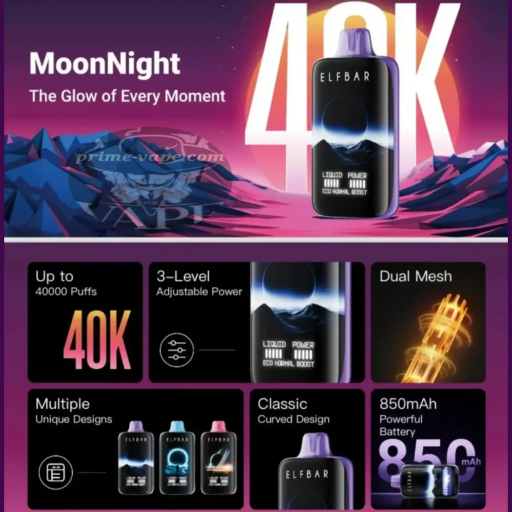 Elf Bar Moon Night 40000 Puffs Disposable Vape | Prime-Vape